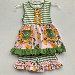 Ruffle Girl Sleeveless Outfit Girl's 2XL (7)